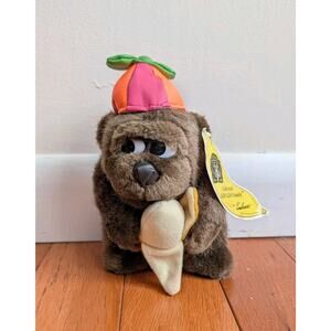 Vintage 1990 Goo Goo Gorilla Holding Banana W Hat Side Eye New With Tag Embrace